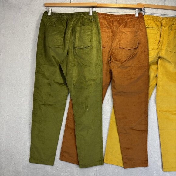 Lot of 3 D&co Denim Co Heritage Corduroy Pants Womens XS Nature Green Tan Yellow - Picture 12 of 14